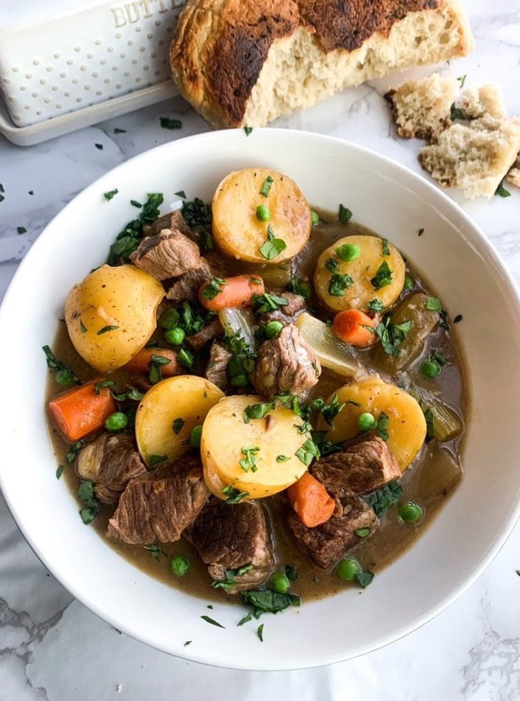 photo of beef stew in a bowl
