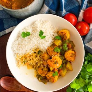 Trinidad Style Shrimp Curry