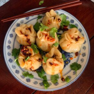 Steamed ginger beef buns