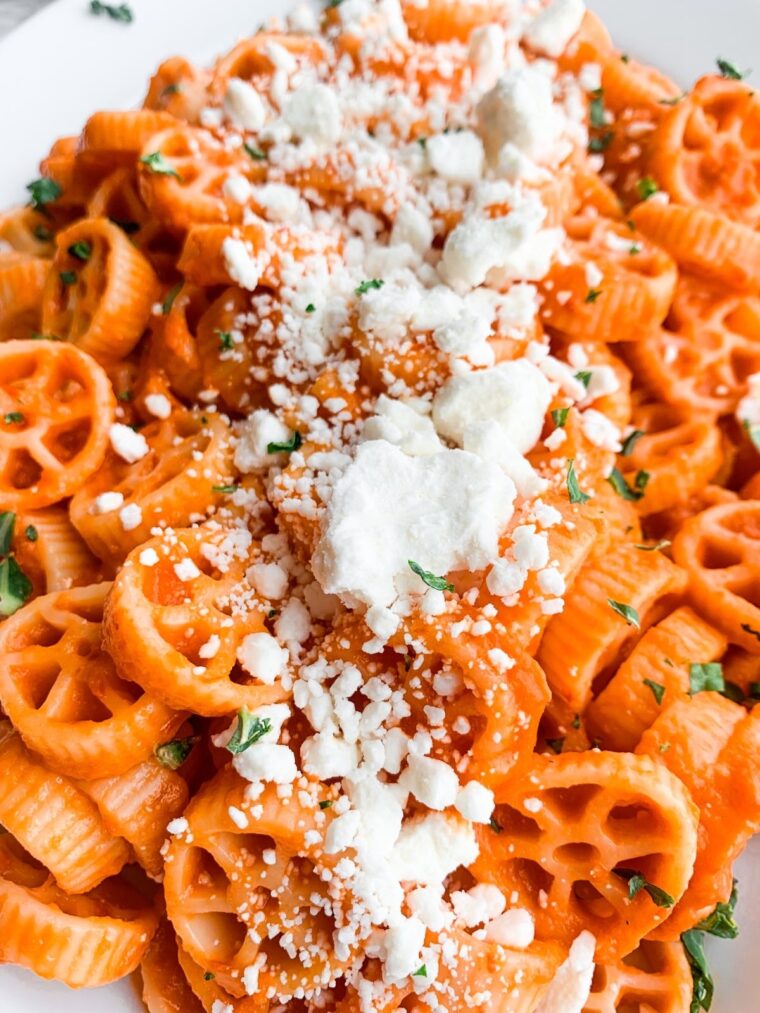 creamy red pepper pasta