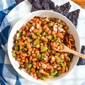 pinto bean salsa with tomatillos