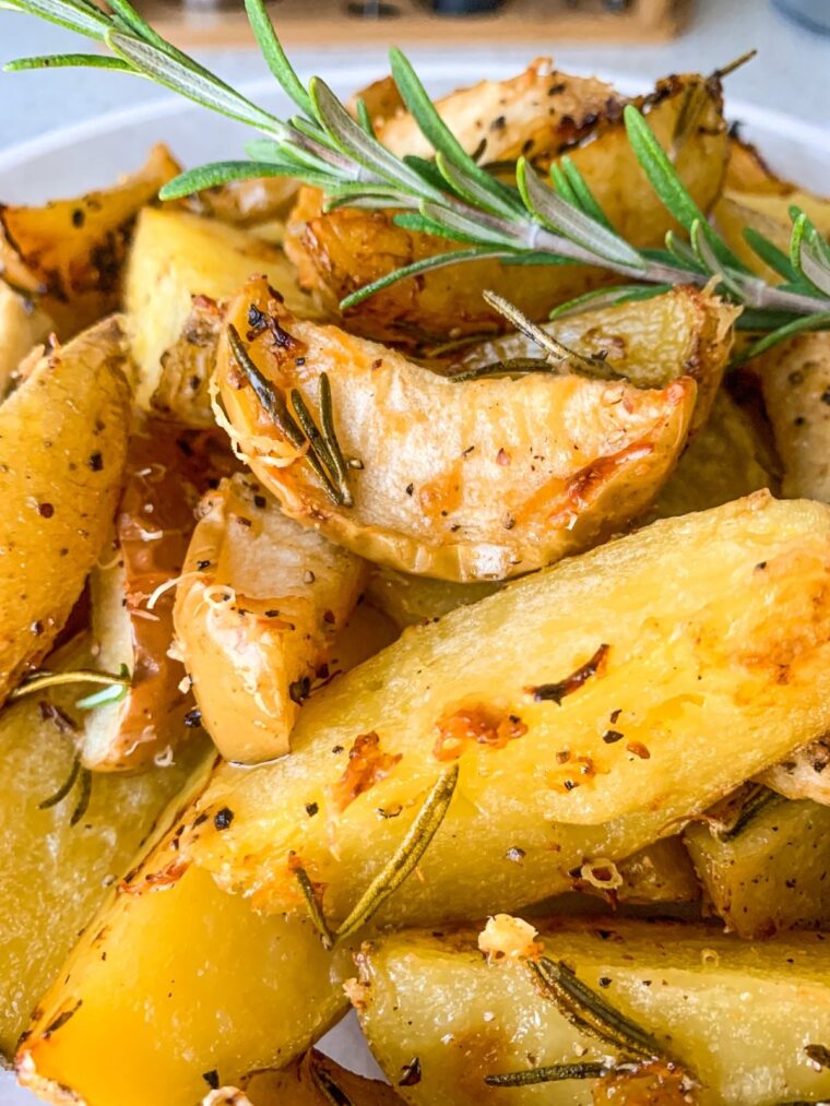 rosemary roasted potatoes and apples