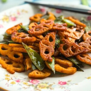 crispy lotus root stir fry